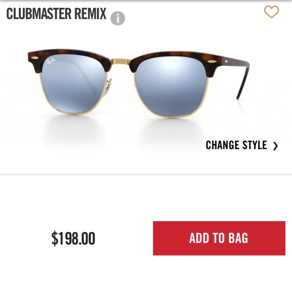 Clubmaster Ray-Bans (Reflective Lens) NO FLAWS!